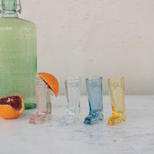 Load image into Gallery viewer, Glass Cowboy Boot Mini Vase/Shot Glass