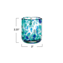 Load image into Gallery viewer, 2oz Hand-Blown Confetti Glass