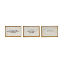 Load image into Gallery viewer, Gold Easel Frame w/ Saying