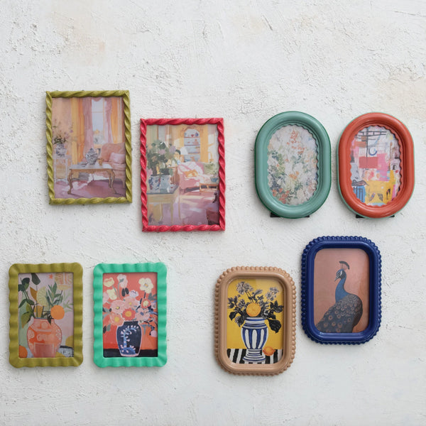 Multi Colored Photo Frame: 2 Sizes, 4 Styles
