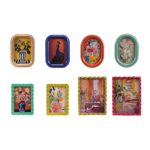 Multi Colored Photo Frame: 2 Sizes, 4 Styles