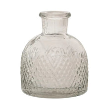 Load image into Gallery viewer, Clear Textured Mini Glass Vase