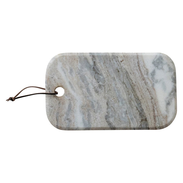 Marble Cheese Board w/ Leather Tie