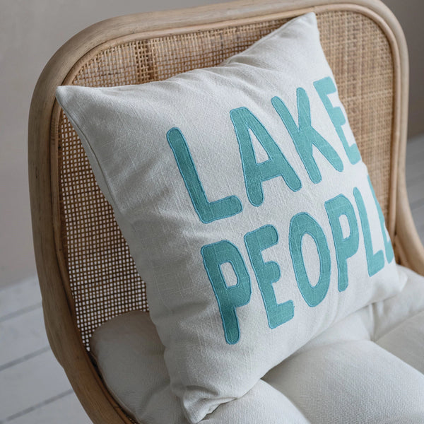18" Lake People Pillow