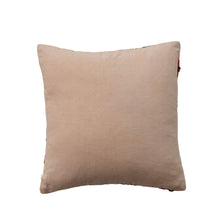 Load image into Gallery viewer, 18" Pillow w/ Multicolor Embroidered Flowers