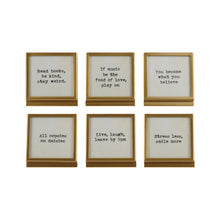 Load image into Gallery viewer, Gold Mini Easel Sayings