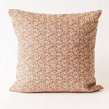 Load image into Gallery viewer, 18" Floral Reversible Throw Pillow