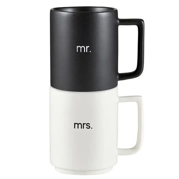 Mr. & Mrs. Stackable Mugs