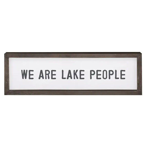 Lake People Wood Sign
