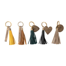 Load image into Gallery viewer, Leather Tassel Key Chain