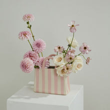 Load image into Gallery viewer, Pink Striped Purse Vase