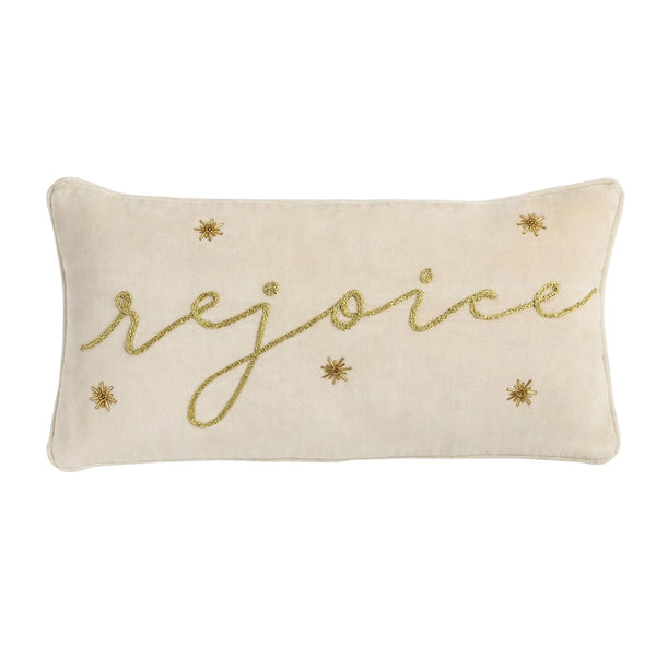 Golden Christmas Pillow