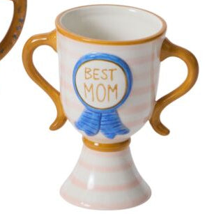 Best Mom Striped  Vase