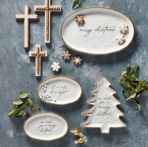 Christmas Sentiment Plate