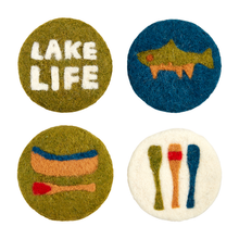 Load image into Gallery viewer, Felted Lake Coaster Set