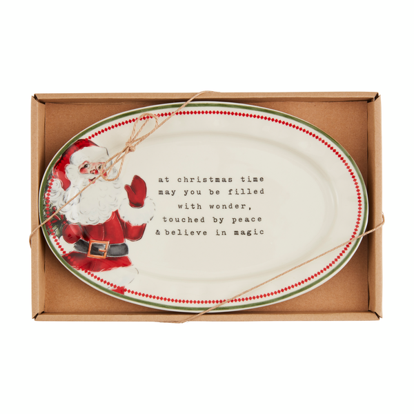 Santa Sentiment Plate