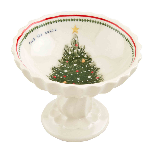 Vintage Santa/Tree Candy Dish