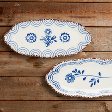 Load image into Gallery viewer, Blue Floral Plate
