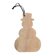 Load image into Gallery viewer, Mango Wood Snowman Board