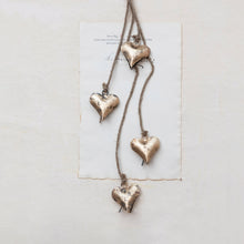 Load image into Gallery viewer, 25.75" Antique Brass Hearts