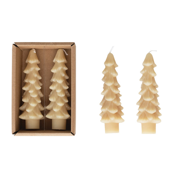 S/2 4" Tree Taper Candle