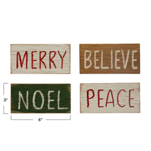 Load image into Gallery viewer, Holiday Wood Block (4 styles)