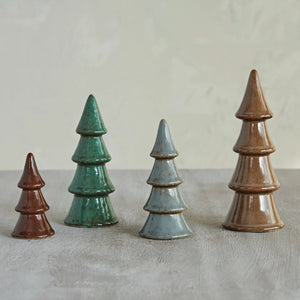 Colored Stoneware Trees