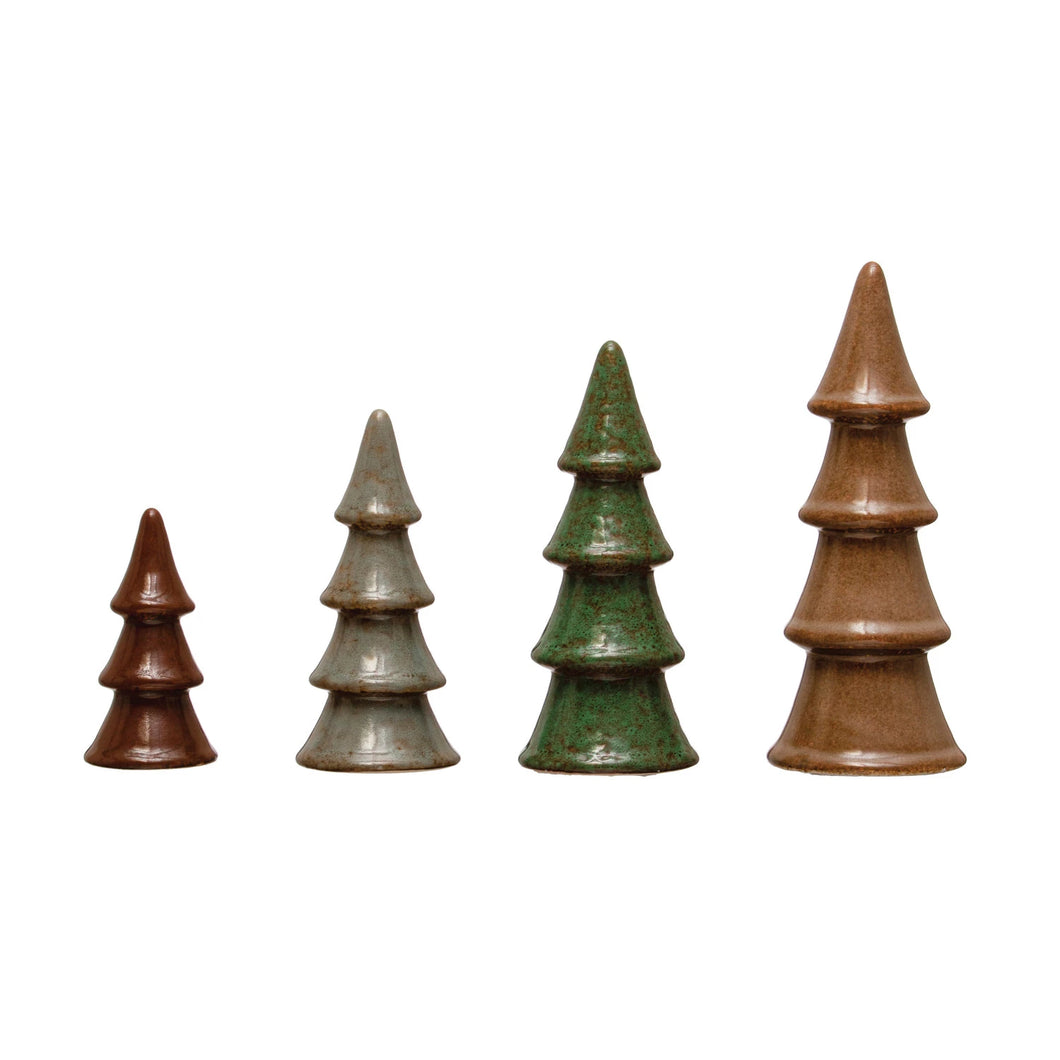 Colored Stoneware Trees