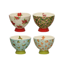 Load image into Gallery viewer, Footed Holiday Bowl