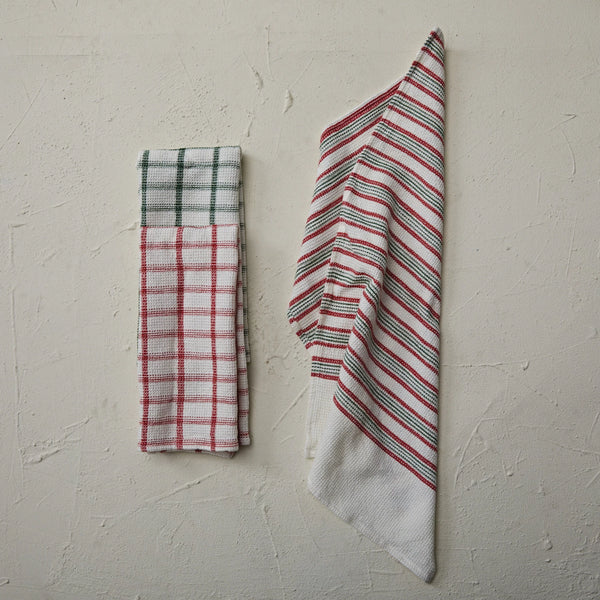 Christmas Plaid Tea Towel