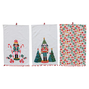 Holiday Pom Tea Towels (3 different styles)