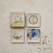 Load image into Gallery viewer, Nativity Dish w/ Gold Electroplating