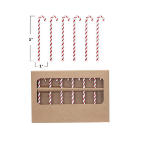 S/6 Candy Cane Stir Sticks