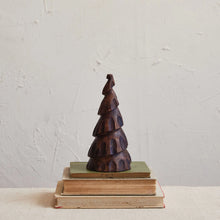 Load image into Gallery viewer, 8&quot; Burnt Finish Carved Tree