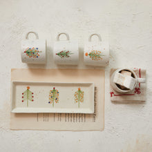 Load image into Gallery viewer, Speckled Christmas Tree Platter