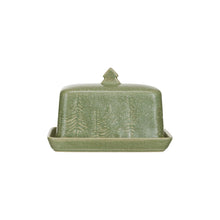 Load image into Gallery viewer, Green Tree Collection Butter Dish