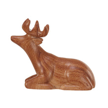 Load image into Gallery viewer, Stoneware Wood Finish Deer