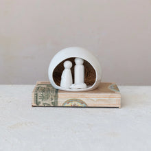 Load image into Gallery viewer, Stoneware Cave Nativity