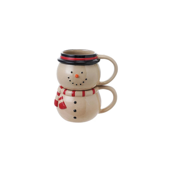 2 Piece Snowman Mug Set