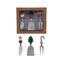 Load image into Gallery viewer, S/3 Holiday Cheese Knives