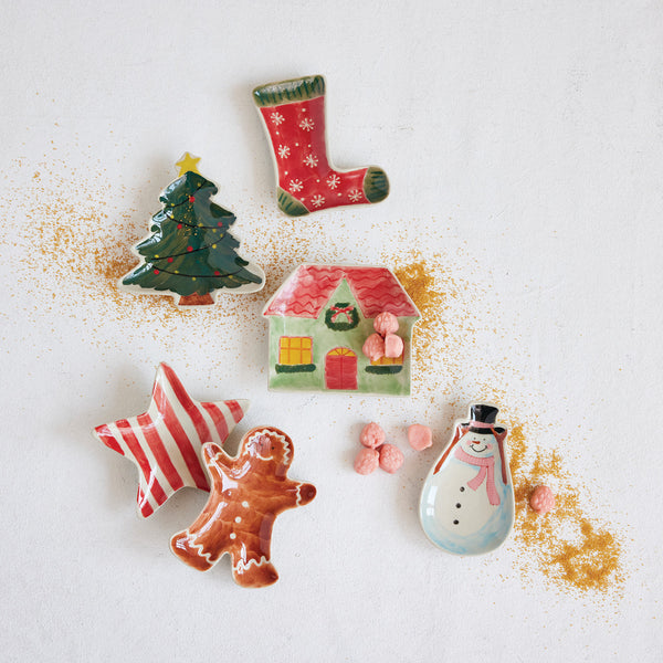 Hand-Painted Holiday Dish