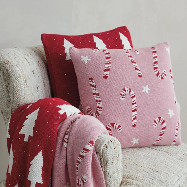18" Tree Pillow w/ Hearts