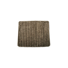 Load image into Gallery viewer, 60" x 50" Brown Faux Fur Ribbed Throw