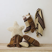Load image into Gallery viewer, Faux Sherpa Stocking w/ Stripes
