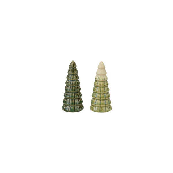 Reactive Glaze Green Ombre Tree