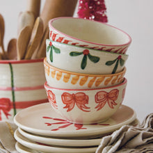Load image into Gallery viewer, Hand-Painted Holiday Bowl
