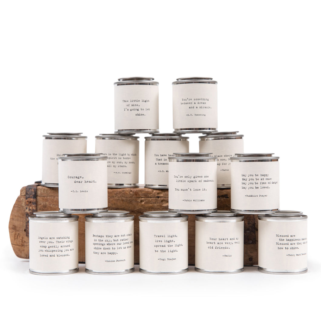 Shine Mini Candles - 14 Different Quotes