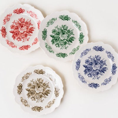 Melamine Scalloped Plate Set