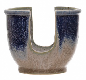 Stoneware Sponge Holder with Glaze (2 Colors)