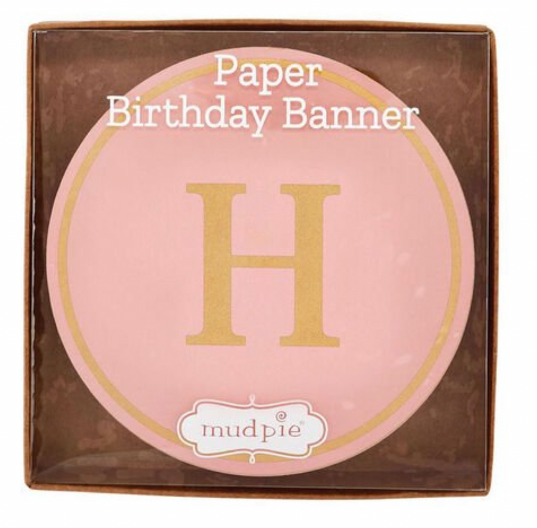 Paper Birthday Banner (3 colors)